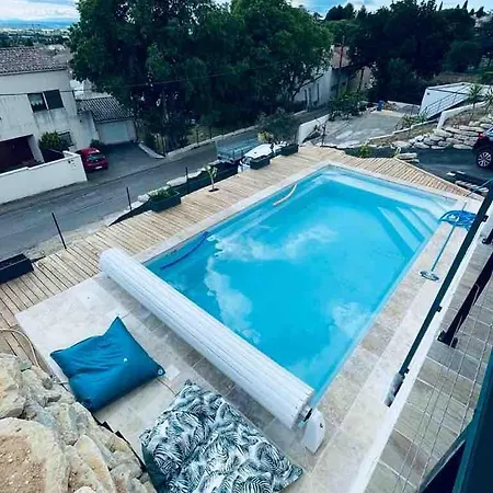 House With Pool Between Nimes And Montpellier